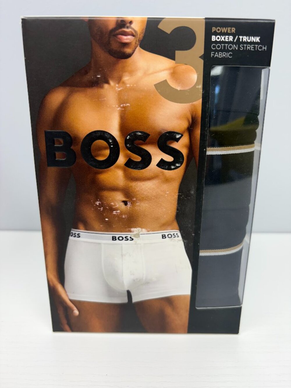 BOSS Men’s 3-Pack Stretch-Cotton Trunks XXL